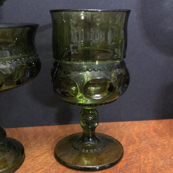 Indian Glass Goblets vintage - Picture 2 of 5